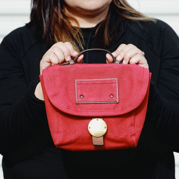 NWT Marc Jacobs Trooper Camera Travel Crossbody Bag Merlot Red - Picture 3 of 12